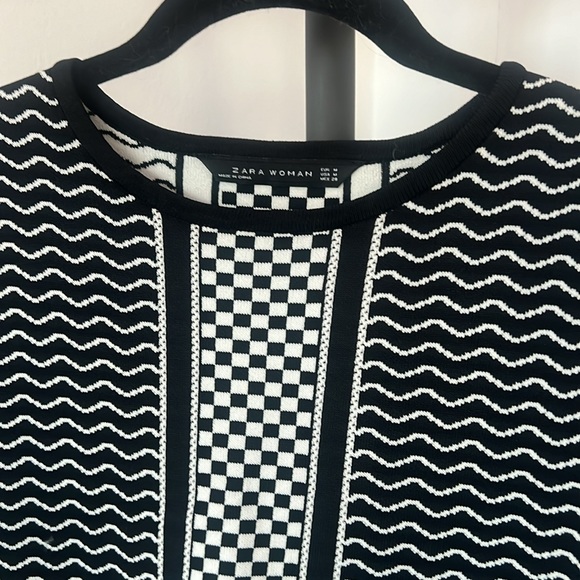Zara dress black white M - Picture 3 of 3